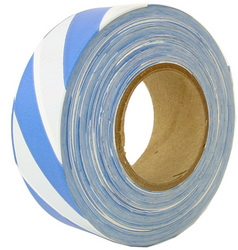 Blue/White Striped Survey Flagging Tape Ribbon