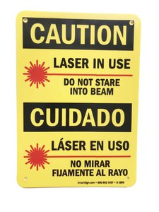 Laser Warning Placard