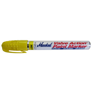 Markal Valve Action Paint Marker- Yellow